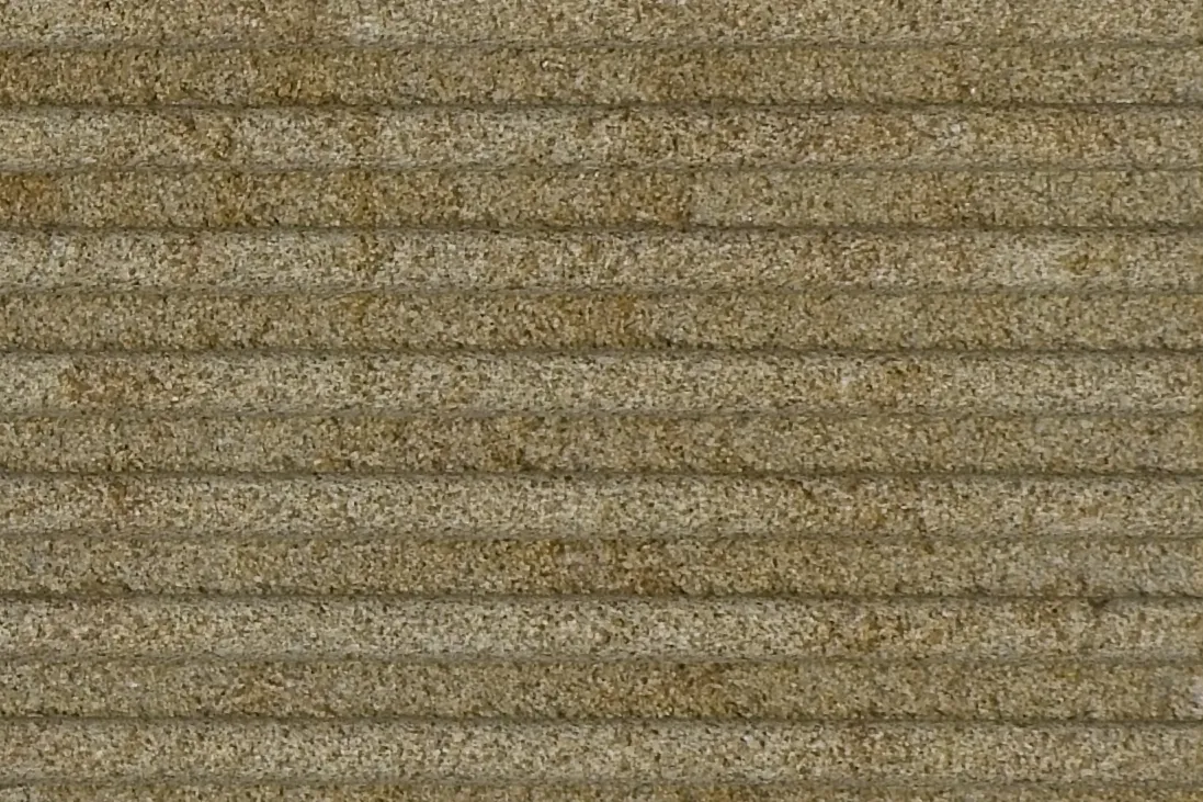 Criterios de selección de acabados - Textura de piedra natural con acabado rugoso